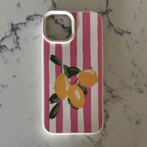 Iphone15  Case with Lemon Design